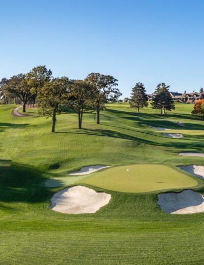 lay-out van een golfbaan